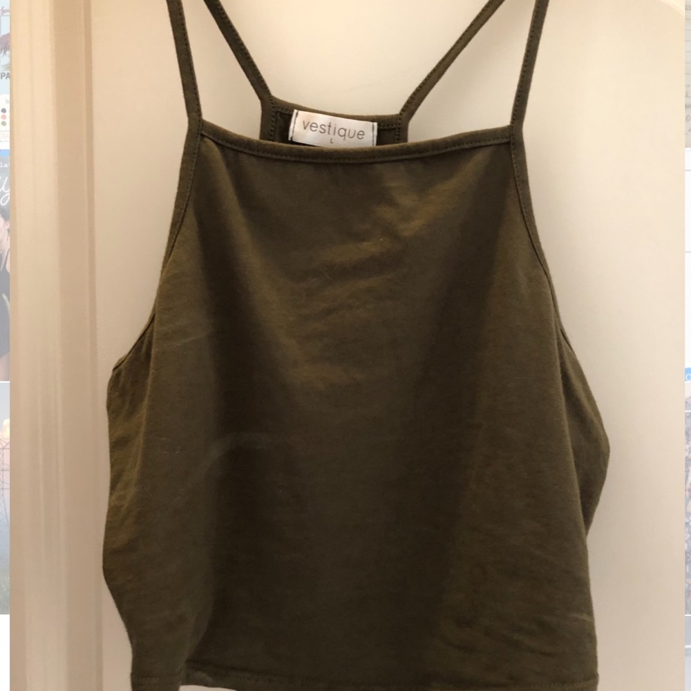 Green Crop Top
